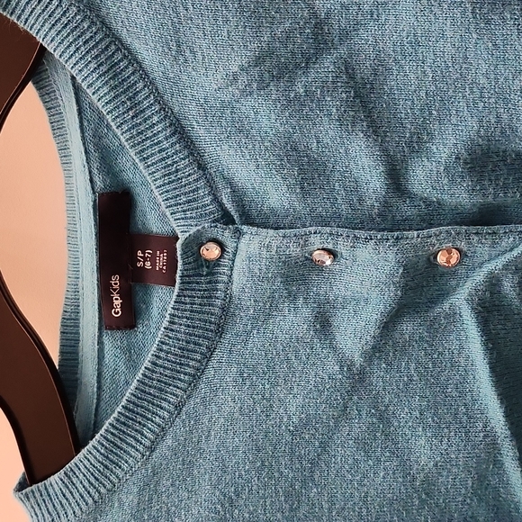 Blue cropped jacket - Picture 2 of 3